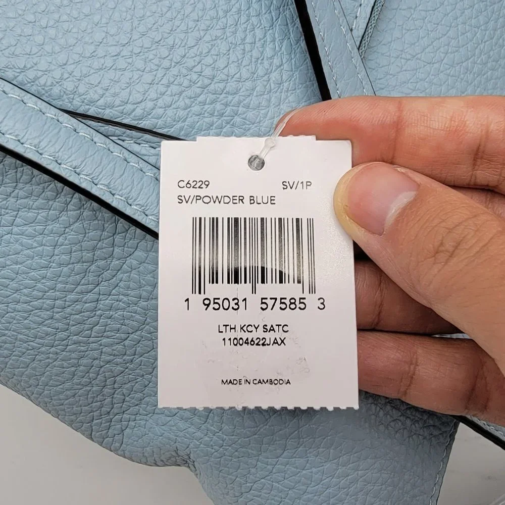 Coach Kacey Satchel C6229 Powder Blue - Picture 8 of 8